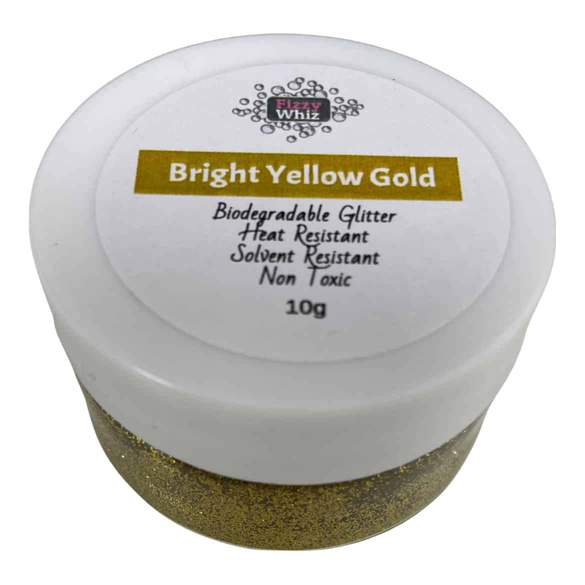 Biodegradable Bright Yellow Gold Glitter