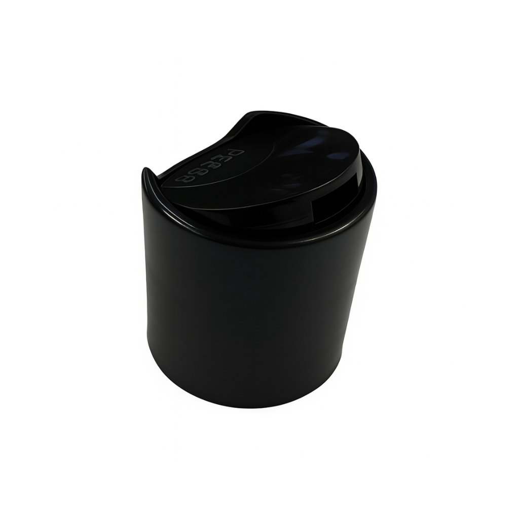 24mm Black Disk Top Cap ( Fits Our 100ml And 250ml Bottles )