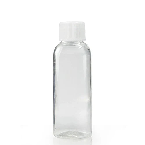 60ml Bottles Tall Clear PET With Screw Cap - FizzyWhiz