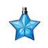 A blue, star-shaped bottle of Angels Fragrance Oil with a metallic cap.