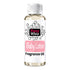 A bottle of Fizzy Whiz Baby Lotion Fragrance Oil on a solid white background. The bottle is made of clear glass showing a pale yellow liquid inside, topped with a white ribbed cap.