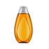 orange bottle with oil drop sticker & silver top