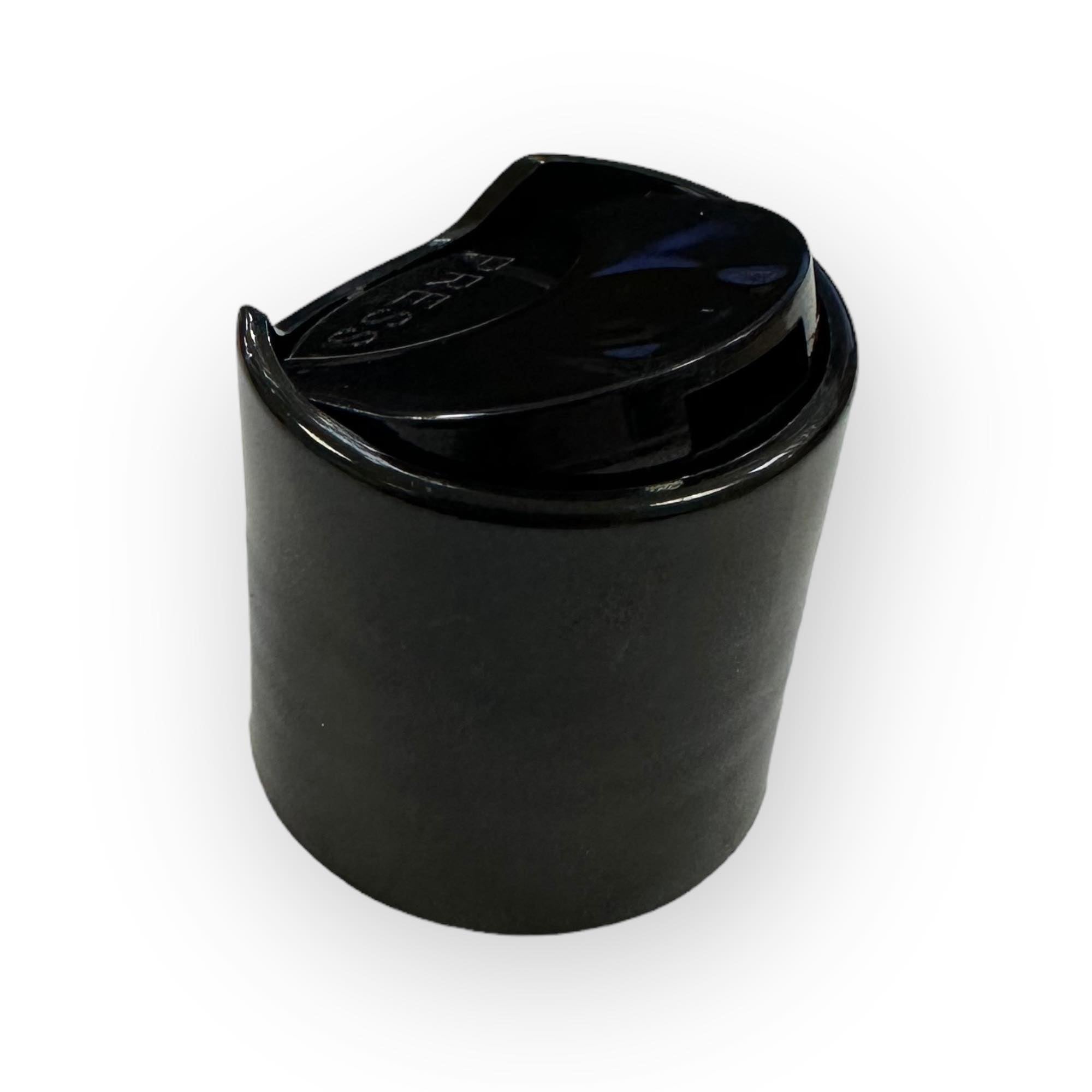 24mm Black Disk Top Cap ( Fits Our 100ml And 250ml Bottles )