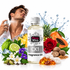 CK1 bottle image in the centre with flowers and notes added 