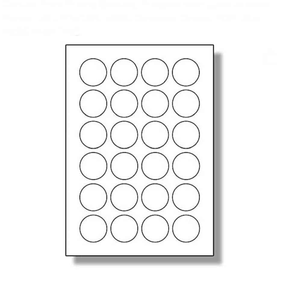 Circle 40mm x 40mm Labels - FizzyWhiz