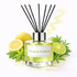 Diffuser bottle labeled 'Citrus & Verbena' with lemons and lime slices on a white background
