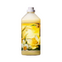 Tall plastic bottle with white cap and yellow daffodil floral label, shown upright on a light background.