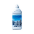 Laundry white bottle with image of trees and snow with blue sky snowing 