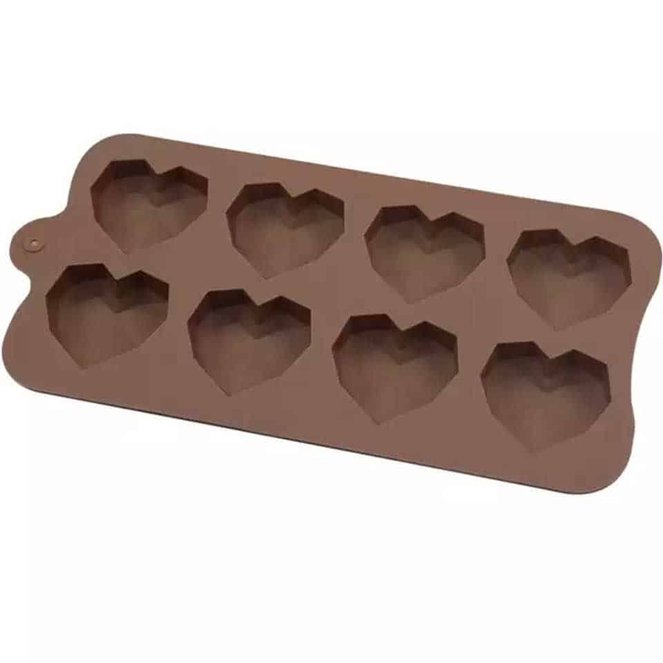 Geo Heart Silicone Mould - FizzyWhiz