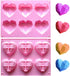 Geometric Diamond Heart Silicone mould - FizzyWhiz