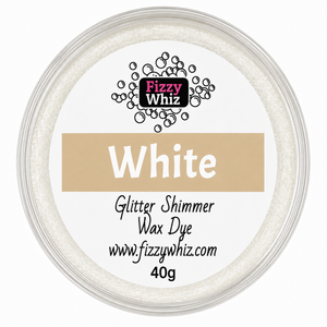 Glitter Shimmer Wax Dye White