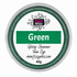 A round tin of Fizzy Whiz Green Glitter Shimmer Wax Dye, 40g, featuring a green glittery rim and a white label with green and black text.