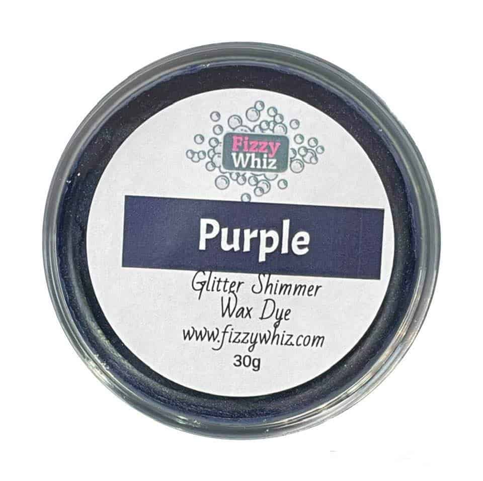 Glitter shimmer Wax Dye Purple - FizzyWhiz