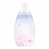 Decorative laundry bottle with floral design on a white background