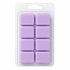 A blister pack containing eight lavender purple wax melts, presented on a clean white background.