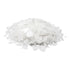 White Salt Flakes on a white background