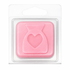Mini Light Pink Wax Burner Clamshell With Hanging Tab On white background 