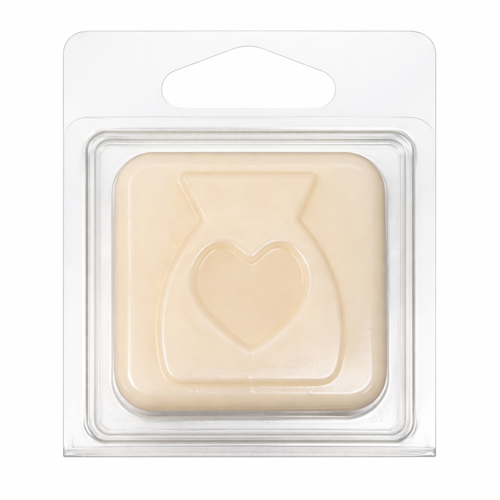 Mini Plain Wax Burner Clamshell With Hanging Tab on a white background 