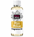 A bottle of Fizzy Whiz 'Miss Million' fragrance oil on a plain white background. The bottle is made of clear glass showing the pale yellow liquid inside, topped with a white ribbed cap.