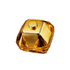 A square-shaped bottle with a golden yellow hue and a metallic cap, representing the Miss Million Fragrance Oil.