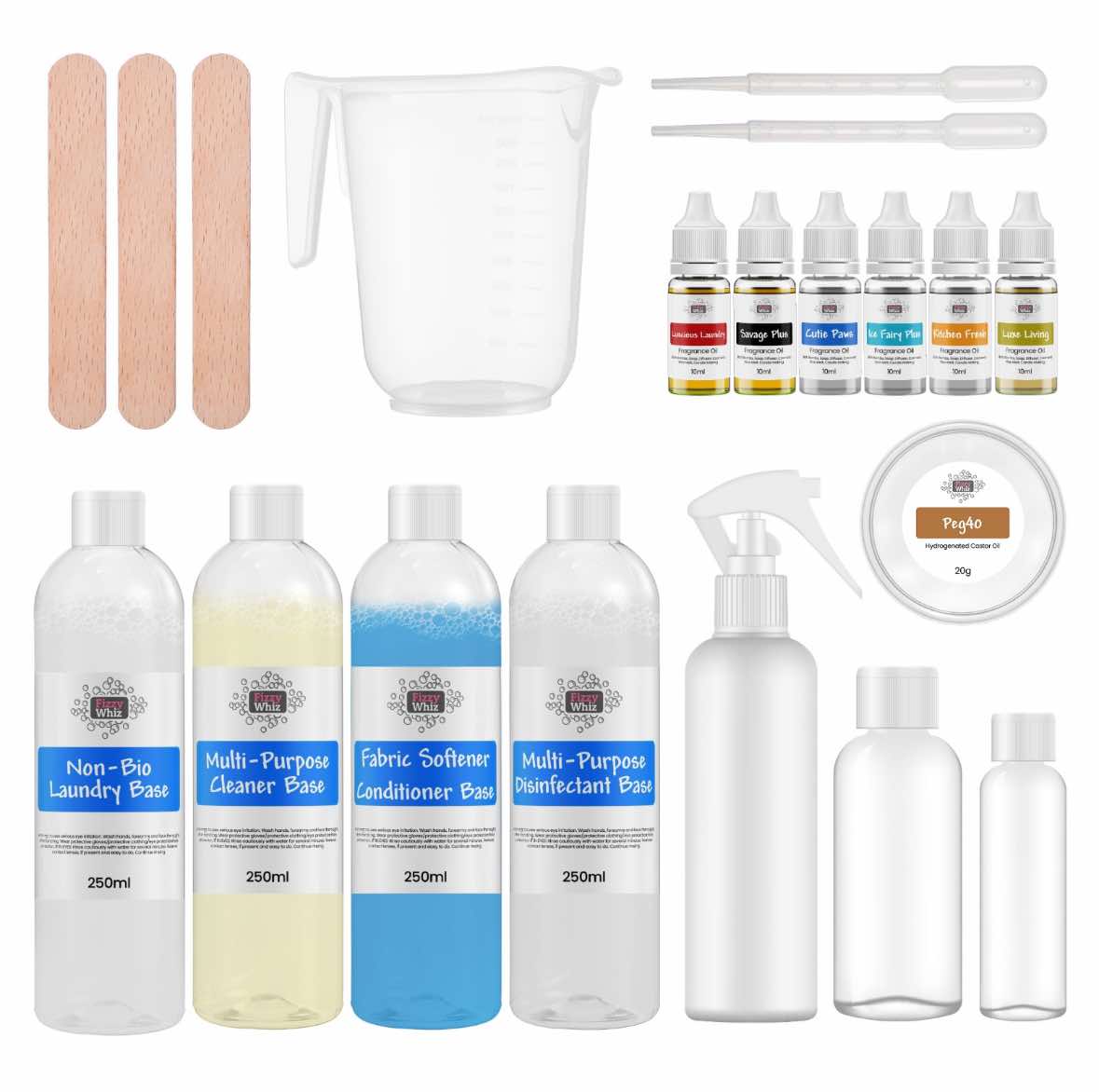 Multi-Purpose Cleaning And Laundry Kit - The Cleaning Range - FizzyWhiz