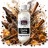 A bottle of Fizzy Whiz Oud & Spice Fragrance Oil centered against a white background, surrounded by decorative spices and ingredients that suggest the scent profile, including cinnamon sticks, star anise, cloves, amber crystals, and smoke effects.