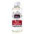 A bottle of Fizzy Whiz Rose Cashmere Fragrance Oil on a solid white background. The bottle is made of clear plastic showing the pale yellow oil inside, has a white ribbed cap, and a white label with black and red text and graphics.