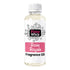 A bottle of Fizzy Whiz Rose Royale Fragrance Oil on a solid white background. The bottle is clear glass showing the pale yellow liquid inside, topped with a white ribbed cap and a white label featuring black bubble graphics and pink text.