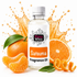 A bottle of Fizzy Whiz Satsuma Fragrance Oil centered on a white background, surrounded by fresh oranges, orange slices, orange peels, and green leaves, with an orange splash graphic behind the bottle.