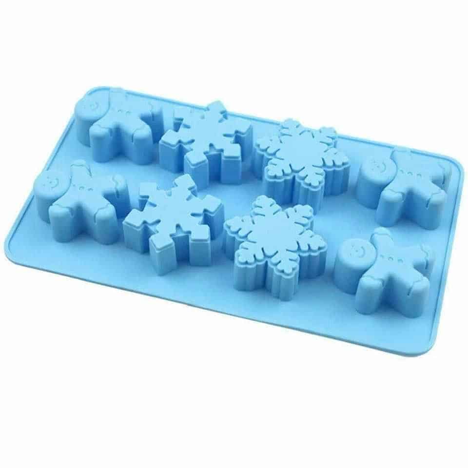Snowflake & Gingerbread Silicone Mould