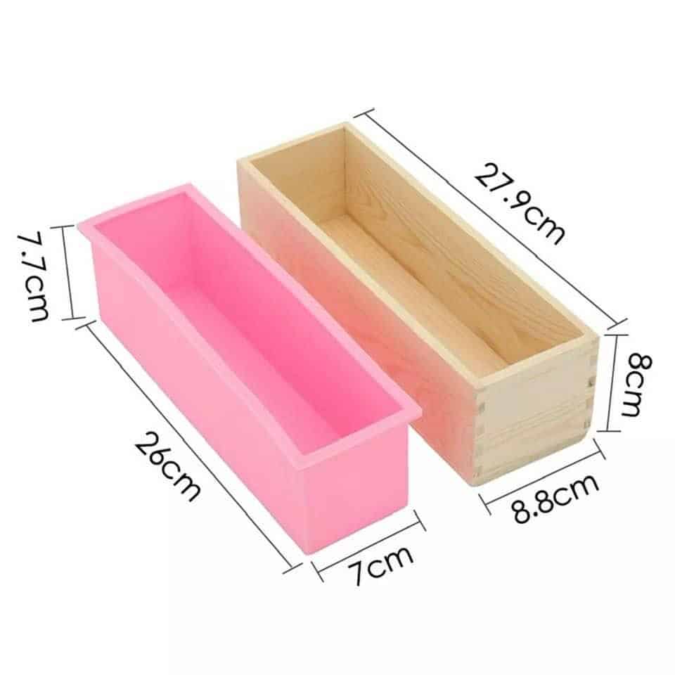 Wooden Soap Box And Silicone Mould