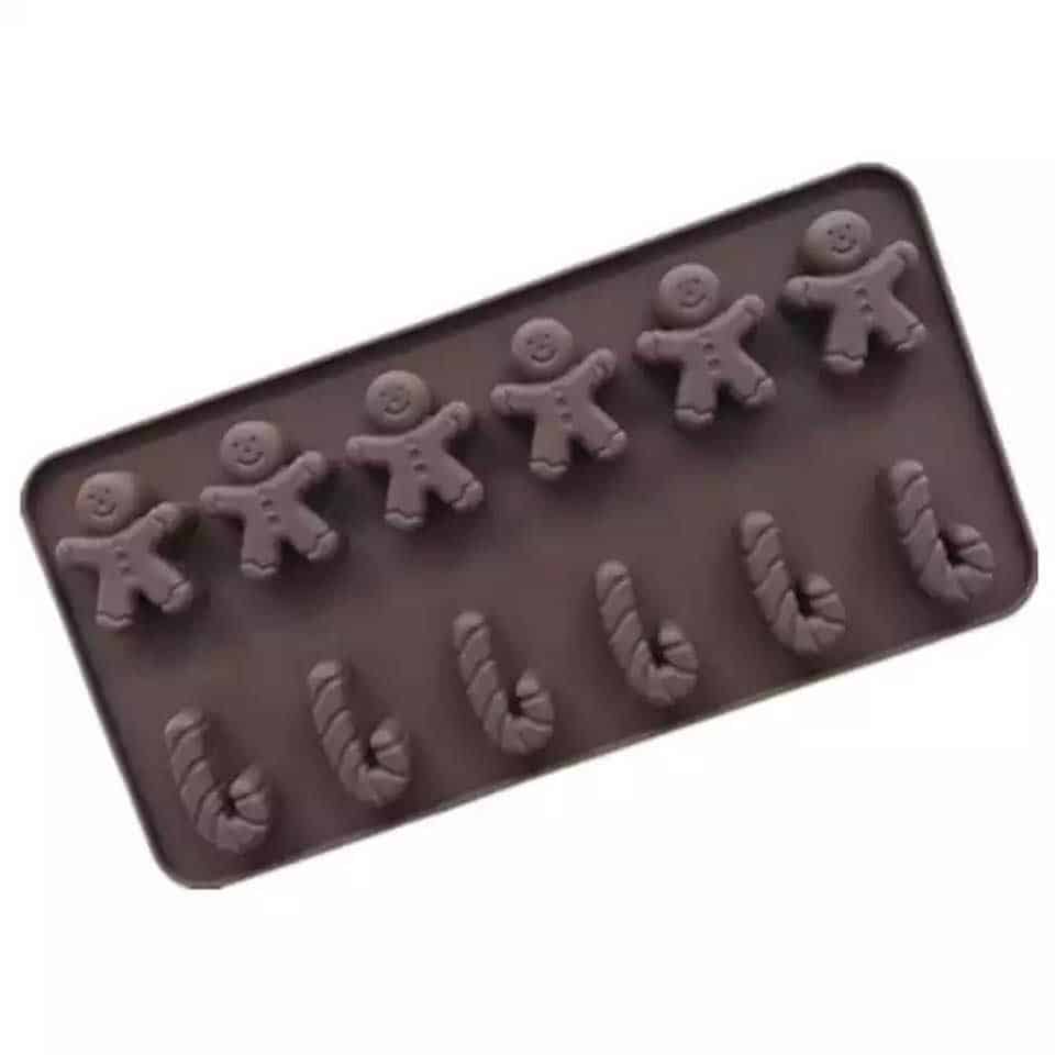 Gingerbread & Candycane Silicone Mould