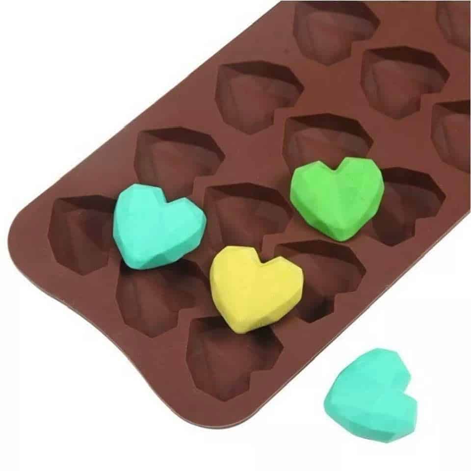 Geo Heart Silicone Mould
