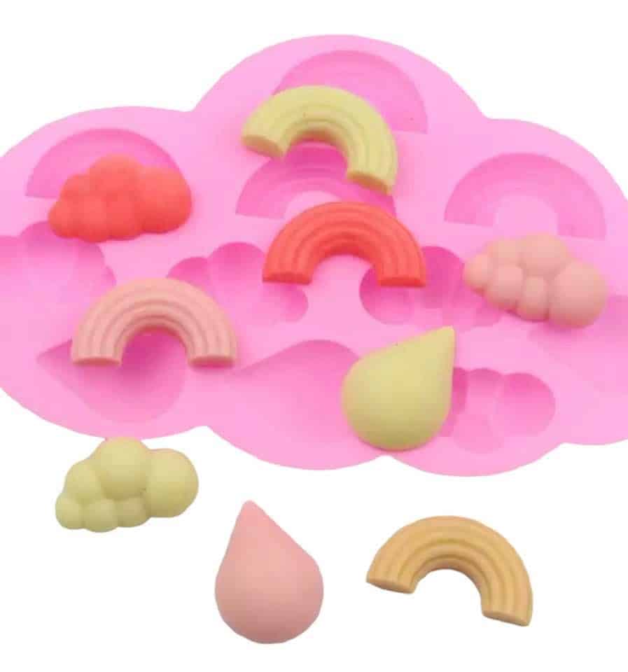Rainbow & Clouds Silicone Mould