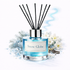 Reed diffuser labeled 'Snow Globe' with decorative elements on a white background