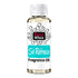 A bottle of Fizzy Whiz Sol Refresco Fragrance Oil on a solid white background. The bottle is made of clear glass showing the pale yellow liquid inside, has a white ribbed cap, and a white label with black bubble graphics, a black 'Fizzy Whiz' logo, and a bright turquoise blue banner with 'Sol Refresco' written in white script.