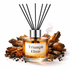 Reed diffuser labeled 'Triumph Elixir' with decorative elements on a white background