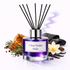 Ultra Violet Male Reed Diffuser Oil with spices & vanilla pods on a white background 