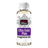 A bottle of Fizzy Whiz Ultra Violet Male Fragrance Oil, containing a pale yellow liquid, with a white cap and a white label featuring purple and black graphics.