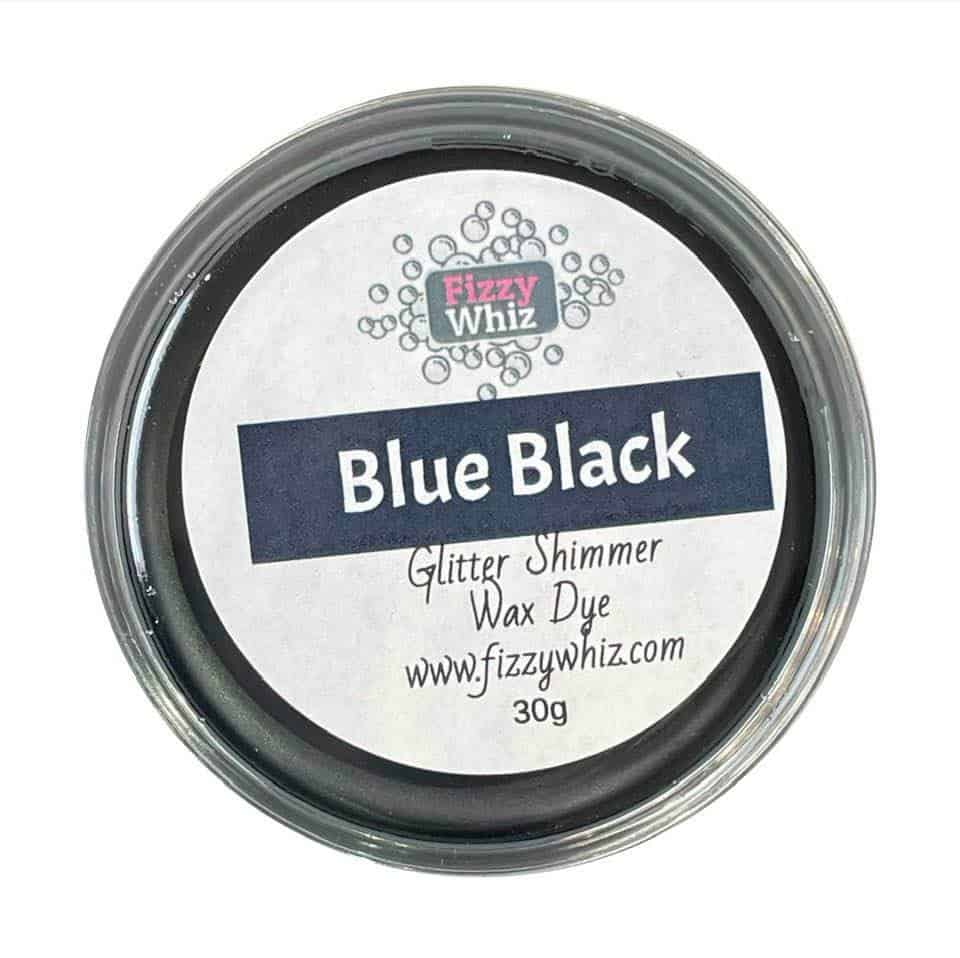 Glitter shimmer Wax Dye Blue Black